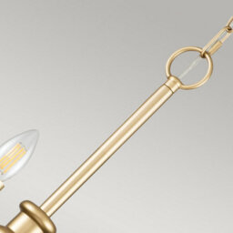 Luminosa Lighting Elstead Capitol Hill 12 Light Multi Arm Pendant Ceiling Light, Painted Natural Brass - thumbnail 3