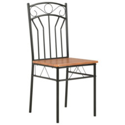 Vidaxl Dining Chairs 6 Pcs Brown Mdf Dining Chairs - thumbnail 2