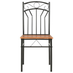 Vidaxl Dining Chairs 6 Pcs Brown Mdf Dining Chairs - thumbnail 3