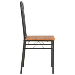 Vidaxl Dining Chairs 6 Pcs Brown Mdf Dining Chairs - thumbnail 5