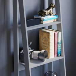 Lassic Vida Designs Bristol Grey 5 Tier Ladder Bookcase Freestanding Open Shelf (H)1755mm (W)460mm (D)385mm - thumbnail 3
