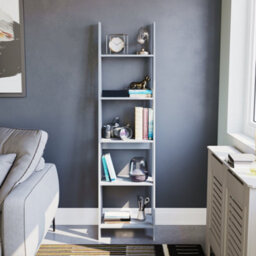 Lassic Vida Designs Bristol Grey 5 Tier Ladder Bookcase Freestanding Open Shelf (H)1755mm (W)460mm (D)385mm - thumbnail 4