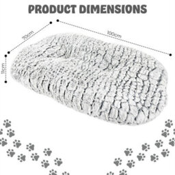 Luxury Extra Large Pet Dog Bed Mattress Crate Cushion, Ultra Soft Plush Washable - thumbnail 2
