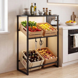 Heavy Duty Metal Storage Rack 3 Tier Drink Crate Holder - thumbnail 5