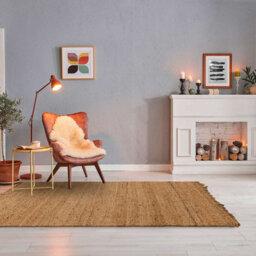Handmade Kilim Modern Natural Plain Easy To Clean Jute Rug For Living Room Bedroom & Dining Room-160Cm X 230Cm - thumbnail 4