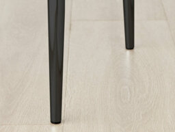 Furniturebox Set Of 2 Dining Chairs - Asti Modern Dining Chairs - Cream Fabric Black Leg Dining Chairs - Kitchen Dining Room Chairs - thumbnail 9