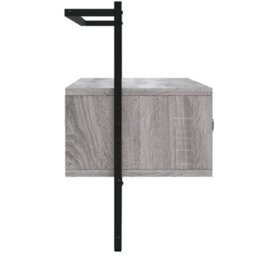Berkfield Tv Cabinet Wall-Mounted Grey Sonoma 100.5X30X51 Cm Engineered Wood - thumbnail 5
