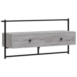Berkfield Tv Cabinet Wall-Mounted Grey Sonoma 100.5X30X51 Cm Engineered Wood - thumbnail 2