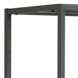 Furniture To Go Newcastle Asymmetrical Bookcase With 6 Shelves In Matt Black - thumbnail 7