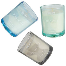 Beliani Set Of 3 Scented Candles Sheer Joy Soy Wax Fresh Notes - thumbnail 4