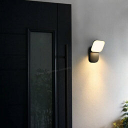 Long Life Lamps Company Modern 12W Led Black Outdoor Wall Light Adjustable Warm White Zlc353Bww - thumbnail 6