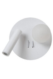 Lucide Matiz - Bedside Lamp - Led - 1X3,7W 3000K - With Usb Charging Point - White - thumbnail 2