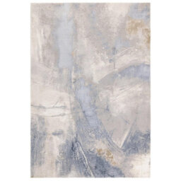 Furniturebox Uk Zephyr Blue Metallic Lustre Rug 160X230 - thumbnail 2