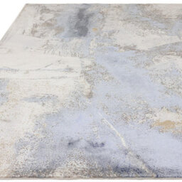 Furniturebox Uk Zephyr Blue Metallic Lustre Rug 160X230 - thumbnail 3