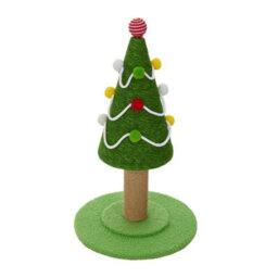 Living And Home Decorative Christmas Tree Cat Scratching Post, 30Cm W X 30Cm D X 53Cm H - thumbnail 3