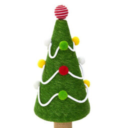 Living And Home Decorative Christmas Tree Cat Scratching Post, 30Cm W X 30Cm D X 53Cm H - thumbnail 4