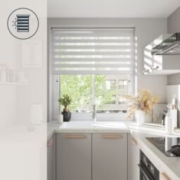 GoodHome Elin Corded Off White Day & Night Roller Blind (W)180Cm (L)180Cm - thumbnail 8