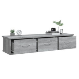 Vidaxl Wall Cabinet Grey Sonoma 88X26X18.5 Cm Engineered Wood - thumbnail 4