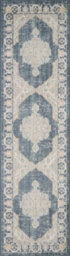 Maia Washable Low Pile Non Slip Orchid Traditional Area Rug - Navy, 200 X 300 Cm (Rectangular) - thumbnail 6