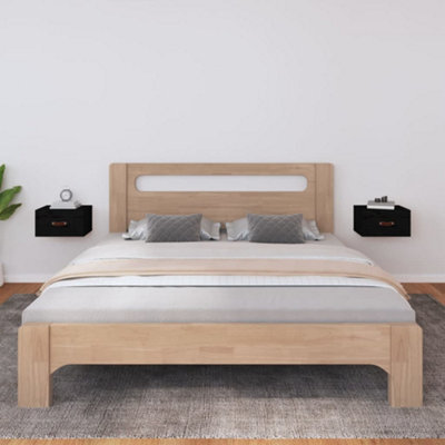 Berkfield Wall-Mounted Bedside Cabinets 2 Pcs Black 40X29.5X22 Cm - image 1