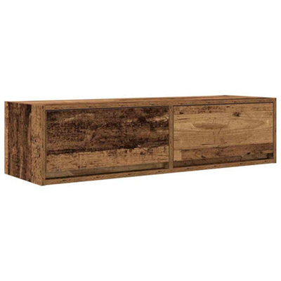 Berkfield Modern Tv Cabinet Old Wood 100X31X25,5 Cm Engineered Wood