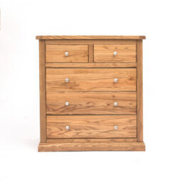 Cabinet Bits Salerno 5 Drawer Chest Of Drawers Chrome Knob - thumbnail 1