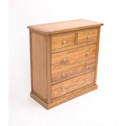 Cabinet Bits Salerno 5 Drawer Chest Of Drawers Chrome Knob - thumbnail 3