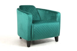 86Cm Seagrass Colour Velvet Armchair - thumbnail 2
