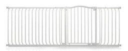 Bettacare Curved Top Dog Gate, 207Cm - 216Cm, Matt White, Pressure Fit Pet Gate For Dog And Puppy, Pet And Dog Barrier - thumbnail 1