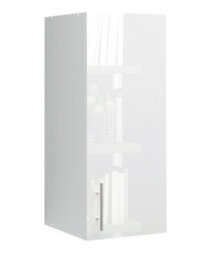 Jd Greta Kitchen Wall Unit 300mm Storage Cabinet With Doors And Shelf 30Cm - White Gloss - thumbnail 1