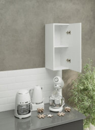 Jd Greta Kitchen Wall Unit 300mm Storage Cabinet With Doors And Shelf 30Cm - White Gloss - thumbnail 2