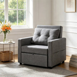 Convertible Sofa Bed 3-In-1 Pull Out Arm Chair Folding Recliner Sleeper - thumbnail 6