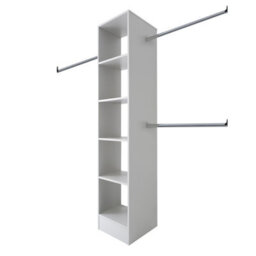 Spacepro Modular White Tower Unit (H)2100mm (W)450mm (D)500mm - thumbnail 1