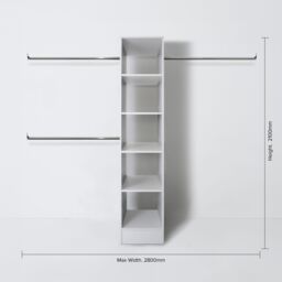 Spacepro Modular White Tower Unit (H)2100mm (W)450mm (D)500mm - thumbnail 6