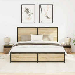 Berkfield Modern Bedside Cabinets With Led Lights 2 Pcs Artisan Oak 40X39X37 Cm - thumbnail 4