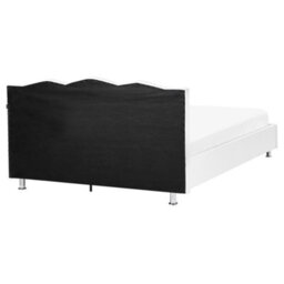 Beliani Ottoman Bed Faux Leather Metz 160 X 200 Cm (Eu King Size) White - thumbnail 7