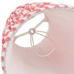 Loops Set Of 2 Coral Pink Handcrafted Tapered Lamp Shades For Stylish Home Decor - thumbnail 4