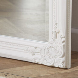 The Online Mirror Shop Leaner Mirror Highbury Rectangular Shape With Antique White Frame- H 165Cm X W 74Cm For Hanging In Bedroom Or Entryway - thumbnail 4