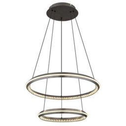 Luminosa Lighting Luminosa Alaina Pendant Ceiling Light Grey Matt 2X Led Dimmable 2700-6000K - thumbnail 1