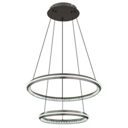 Luminosa Lighting Luminosa Alaina Pendant Ceiling Light Grey Matt 2X Led Dimmable 2700-6000K - thumbnail 5