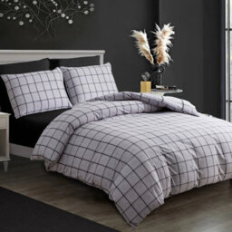 Lazzaro Premium Brushed Microfiber Single Duvet Cover Set Ultrasoft Hypoallergenic With Secure Zipper Closure - thumbnail 1