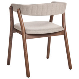 Beliani Set Of 2 Dining Chairs Mylo Fabric Dark Brown/ Beige - thumbnail 6