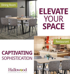 Hallowood Furniture Dudley Dining Set, 150Cm Modern Industrial Table With 6 Taupe Faux Leather Chairs - thumbnail 6