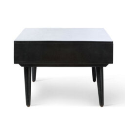 Desser Manhattan Coffee Table Mango Wood & Cane In Black With 1 Drawer - thumbnail 3
