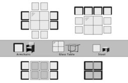 Onemill 9 Pieces Rattan Garden Furniture Set With 1 Rattan Dining Table And 4 Rattan Chairs - thumbnail 7