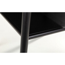 Ashfield Stylish Walnut And Black Lamp Table - thumbnail 4