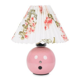 Valuelights Pink Floral Touch Button Rechargeable Table Lamp - thumbnail 2