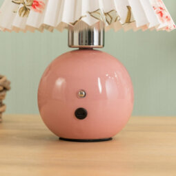 Valuelights Pink Floral Touch Button Rechargeable Table Lamp - thumbnail 5