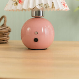 Valuelights Pink Floral Touch Button Rechargeable Table Lamp - thumbnail 6