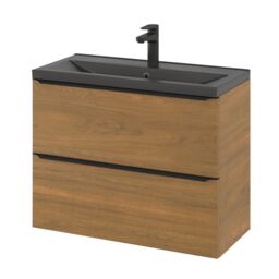 GoodHome Imandra Slimline Walnut Effect Wall-Mounted Bathroom Cabinet (H) 600mm (W) 800mm - thumbnail 5